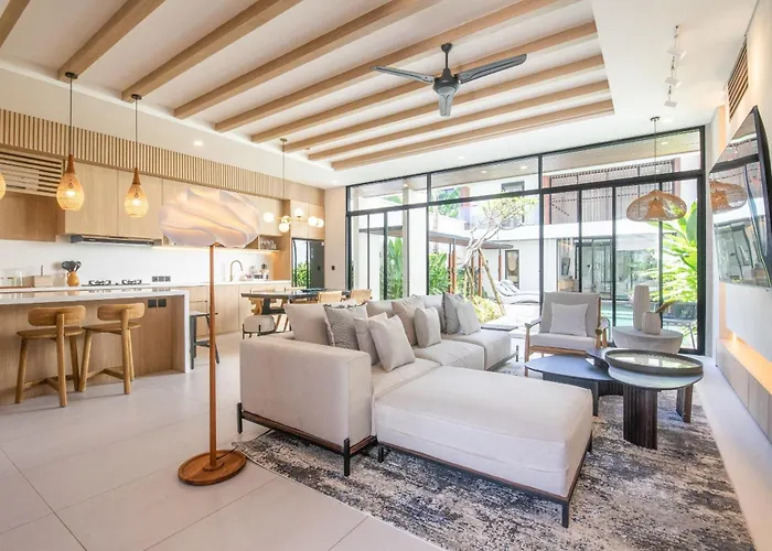 別荘 Chic 3Br Hideaway Canggu Ac 5Min To Beach チャングー