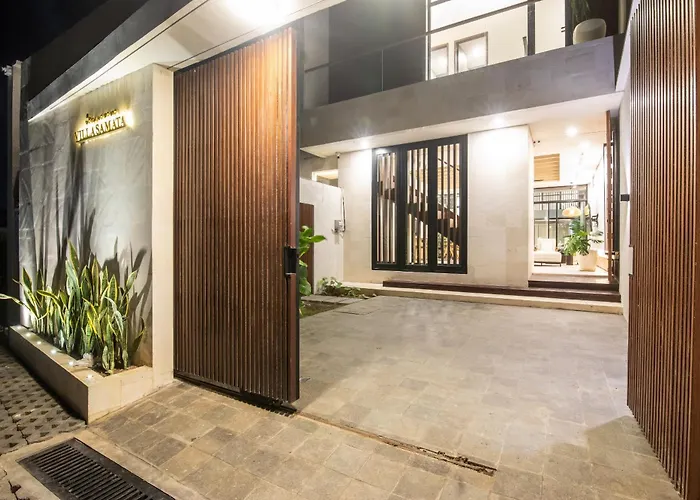 別荘 Chic 3Br Hideaway Canggu Ac 5Min To Beach チャングー